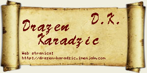 Dražen Karadžić vizit kartica